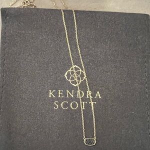Kendra Scott Marisa 14k gold and black diamond necklace